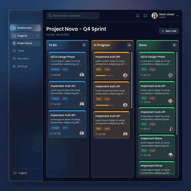 TaskFlow — built with Flexity.AI